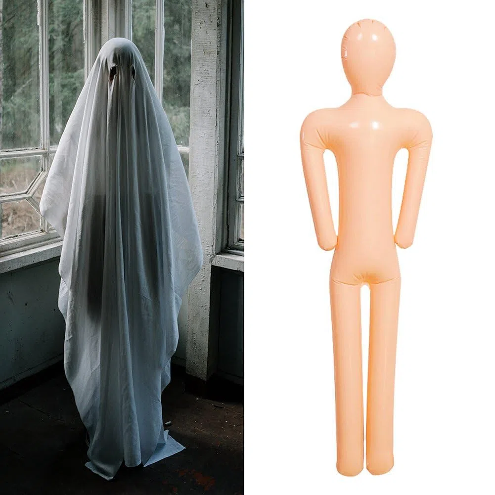 Aufblasbare Schaufensterpuppe Größe, lebensgroß, 1,5 m, aufblasbare puppe, Leichen-Requisite, Modell für Kleidung, Halloween, Kostüm, Requisite, Innen- und Außendekoration