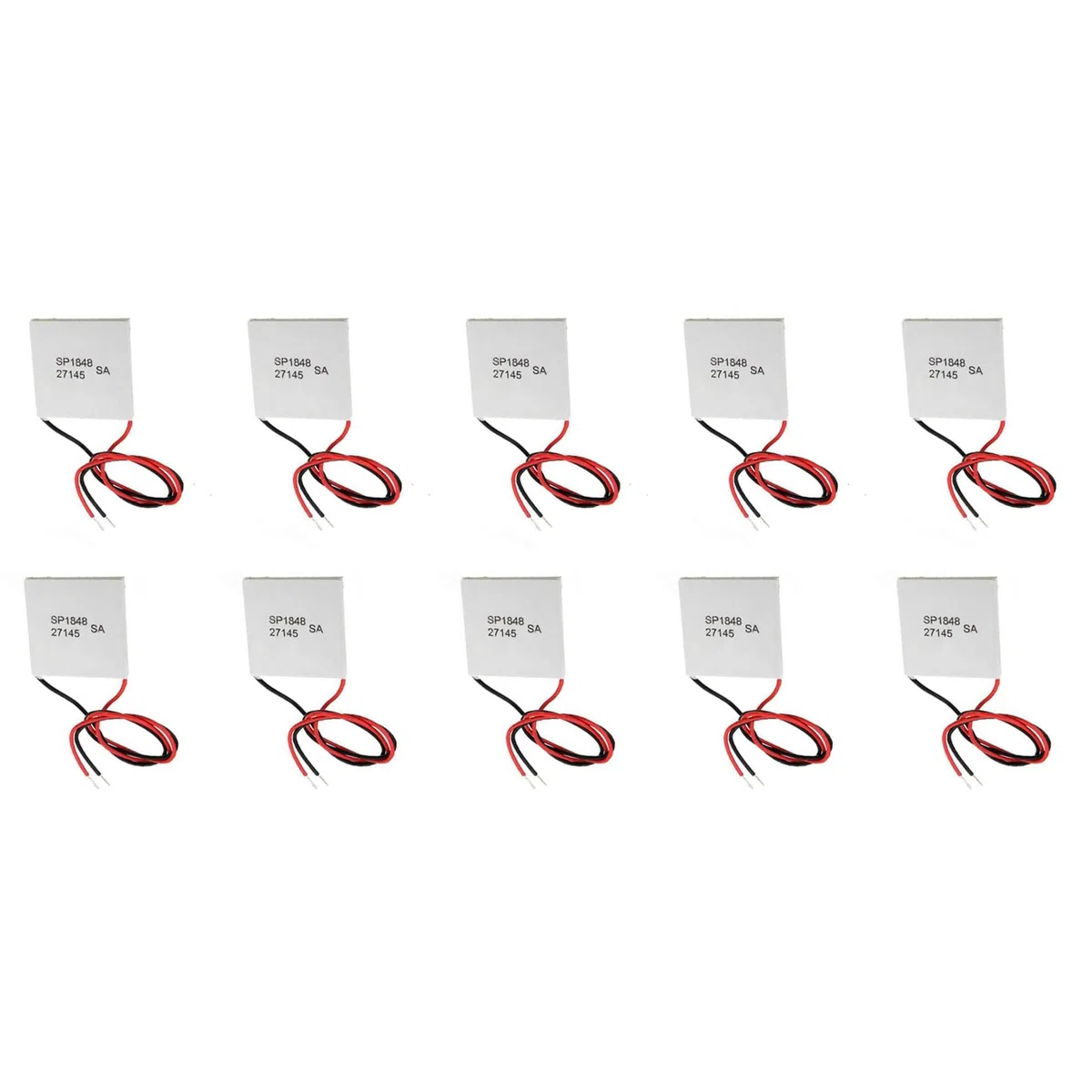 Peltier TEG-Modul, 40 x 40 mm, thermoelektrisch, SP1848-27145, 10 Stück