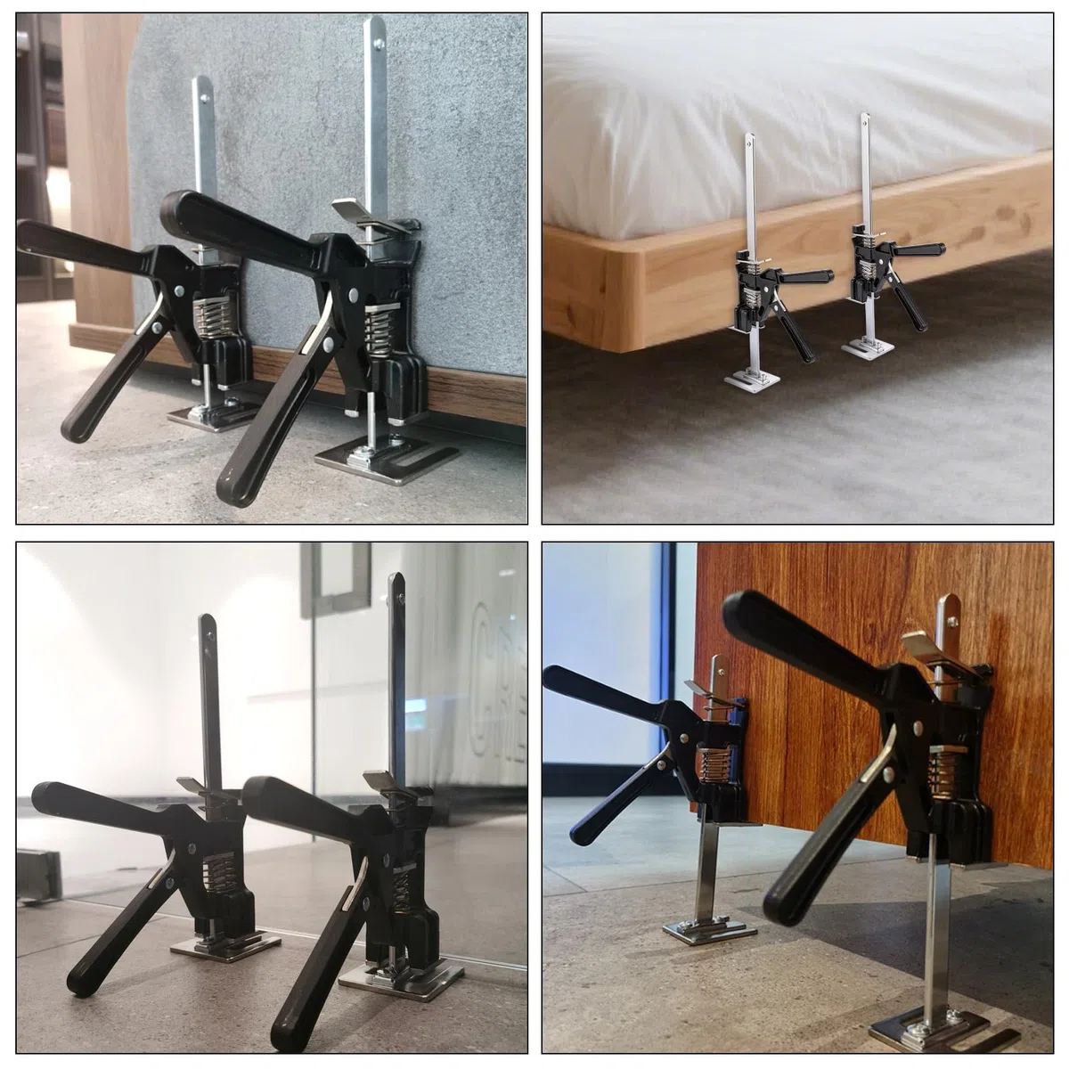 2er-Set 38cm Arbeitssparender Arm, 240KG Höhenregler, Hubhöhe 25cm, Arm Handwerkzeugheber mit Skala, Handhebewerkzeug, Arbeitssparende Hebebühnen, Hebevorrichtung, Türen und Holzpaneelen
