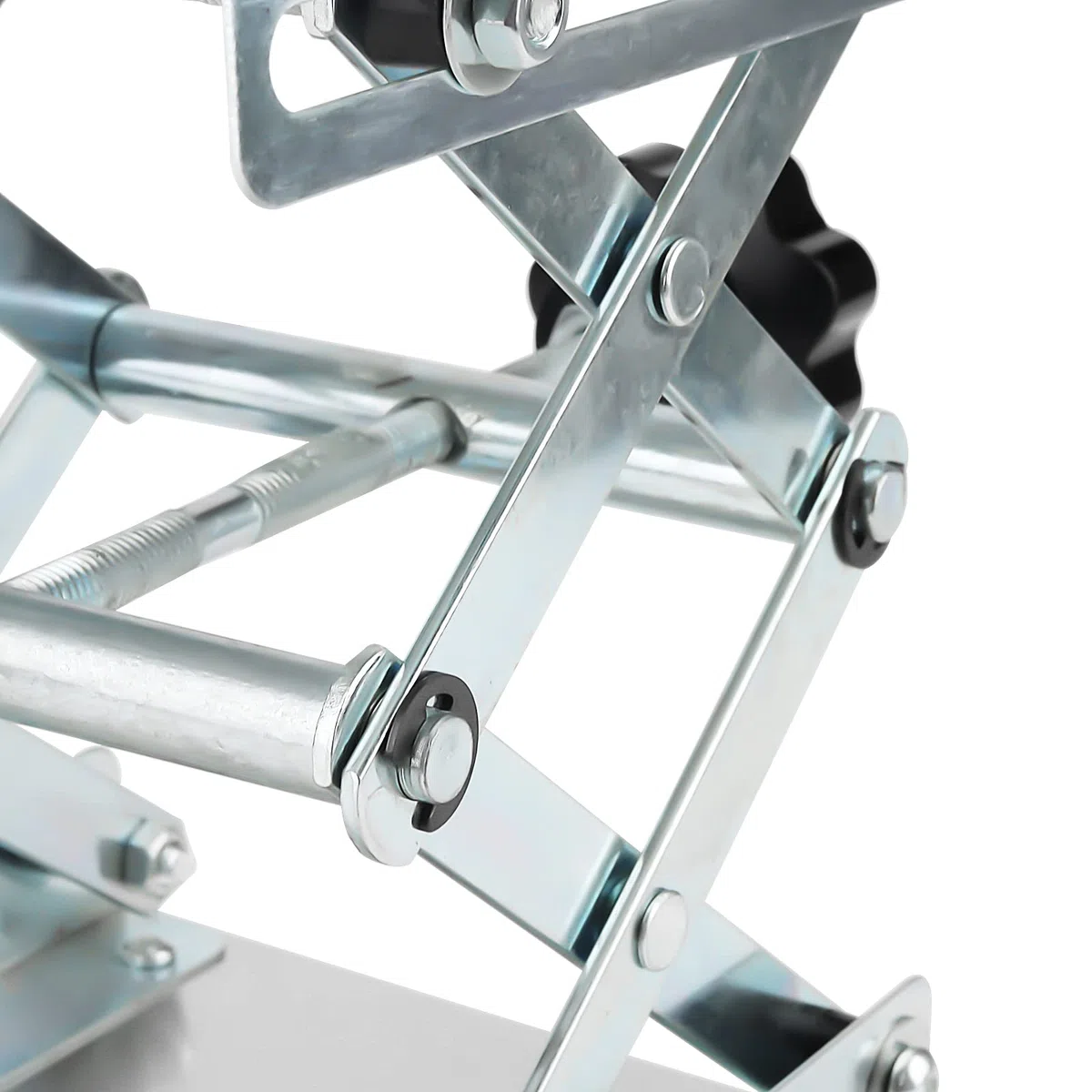 150 x 150 mm Laborscherenwagenheber, Laborwagenständer, Scherenhebebühne Hebebühne Höhe von 75 mm bis 260 mm, 1,2 kg