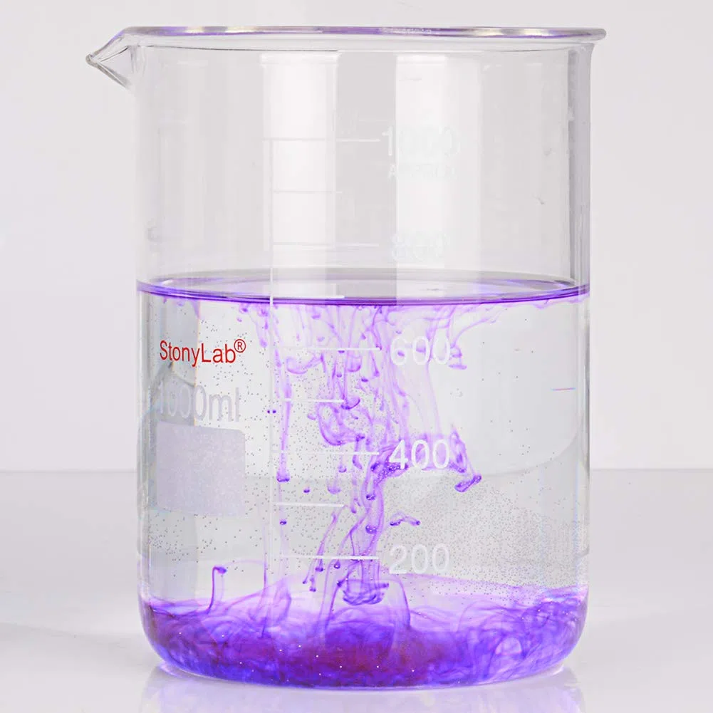 stonylab Labor Becherglas Set, Borosilikatglas Griffinbecher mit Graduierung in Niedriger Form in 5 Größen, 50ml/100ml/250ml/500ml/1000ml (1L), Kombipackung