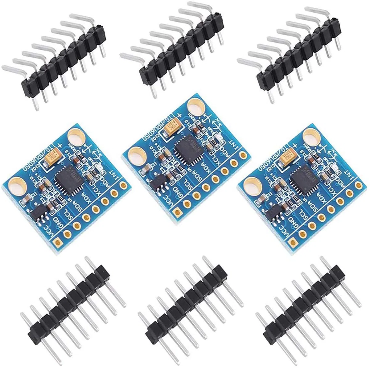 PEMENOL 3 STK. MPU-6050 Modul 3-Achsen-Gyroskop + 3-Achsen-Beschleunigungssensor Accelerometer Neigungssensor (3 Stück)