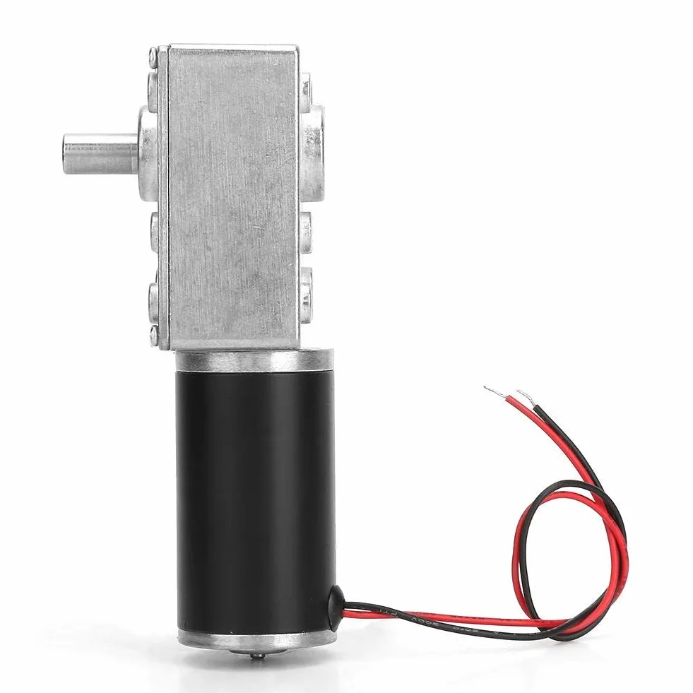 Schneckengetriebemotor 24V Hohe Torsionsgeschwindigkeit Reduzieren Sie den elektrischen Getriebemotor Reversibler Schneckengetriebemotor 8mm Welle(100 U/min)