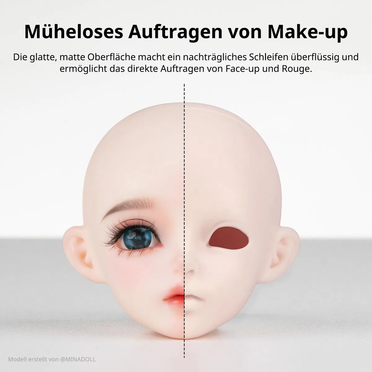 Anycubic BJD Wear-Resistant 3D Drucker Harz, Authentische BJD Hautfarben, Anti-Vergilbung & Kratzfestes UV-Resin für Kugelgelenkpuppen, Hohe Präzision & Einfaches Makeup (Mia Pink, 1 kg)