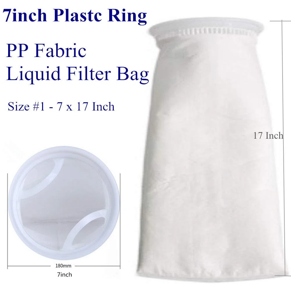 Filzfilterbeutel, 1 Mikron 17,8 cm Ring, 43 cm lang, 2 Stück, 1 Micron 7 x 17 inch