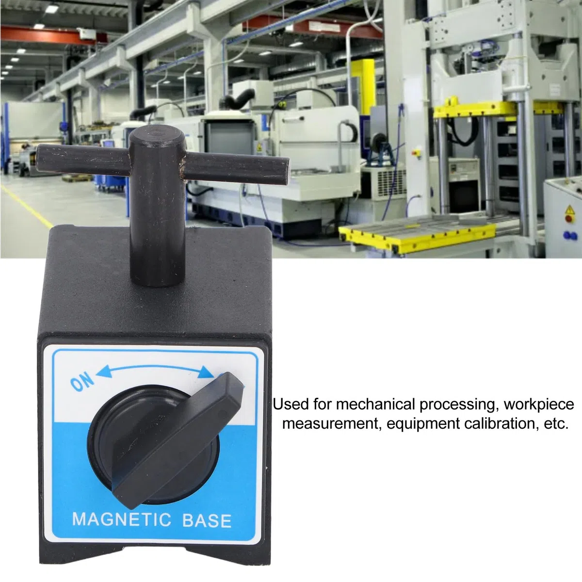 Tyenaza Magnetischer Basisständer Für Tests, Messuhr, M6-Gewinde, Schaltertyp, Magnethalter, 60 Kg Saugkraft