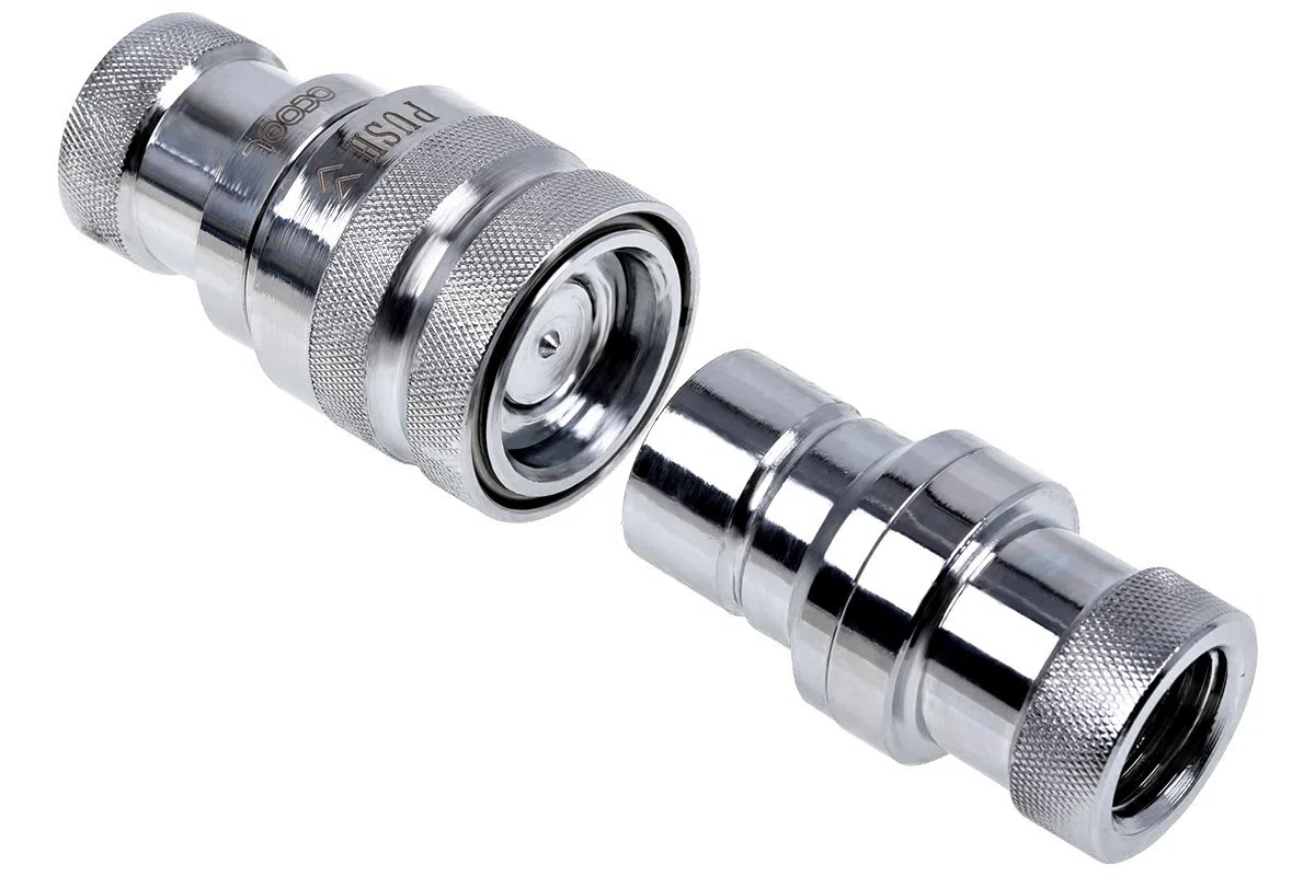 Alphacool 17281 Eiszapfen Schnellverschlusskupplungsset G1/4 IG - Chrome Wasserkühlung Anschlüsse