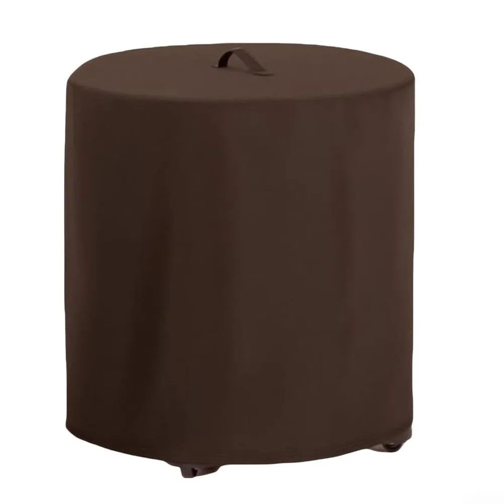 Staubsauger-Abdeckung für nasse und trockene Geschäfte, staub- und wasserabweisendes 210D-Oxford-Gewebe, verstellbarer Kordelzug für sicheren Sitz und praktischer Griff (Kaffeebraun 41 x 53 cm)