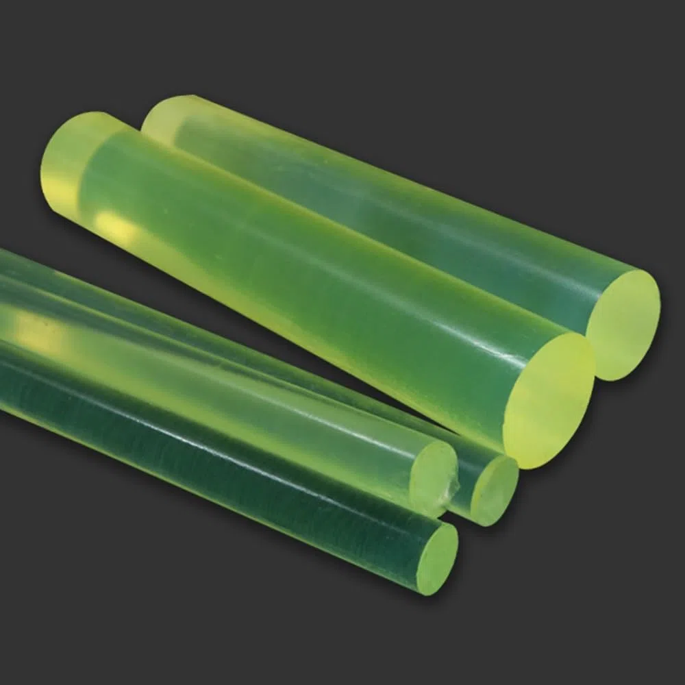 2000 mm Länge, PU-Nylonstäbe, durchscheinend, gelb, elastisches Polyurethan, runder Stab, Durchmesser 1–10 mm, stoßdämpfende Dichtungen, for die DIY-Verarbeitung (Size : Dia10mm)