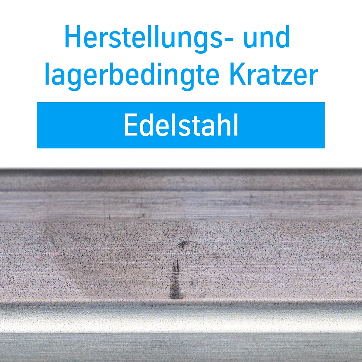 thyssenkrupp Edelstahlrohr – Rundrohr Edelstahl V2A geschweißt – K240 geschliffen – Werkstoff 1.4301 / AISI 304 – Ø 42,4 x 2 mm, 2000 mm Länge