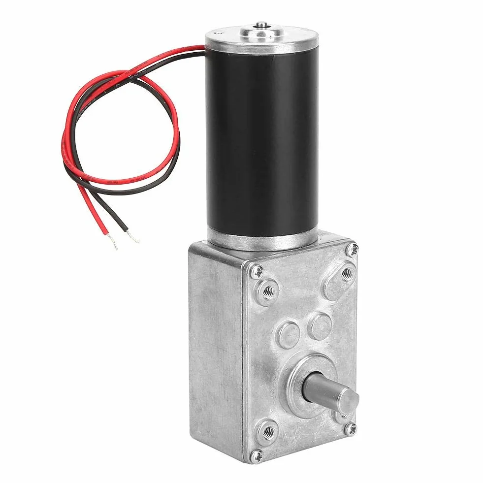 Nikou Schneckengetriebemotor, Hohe Torsionsgeschwindigkeit Reduzieren Sie den Elektrischen Getriebemotor Reversibler Schneckengetriebemotor Untersetzungsmotor 8mm Welle 12V(12V 20RPM)