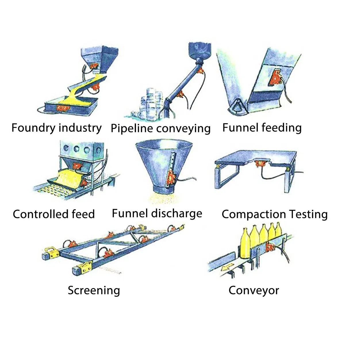 Gt10 Pneumatischer Turbinenvibrator, 1/8" Leiser Industriewibrator Aluminiumlegierung Pneumatischer Luftturbinenvibrator G1/8In Geräuscharmer Vibrator Mit Hoher Vibrationsleistung