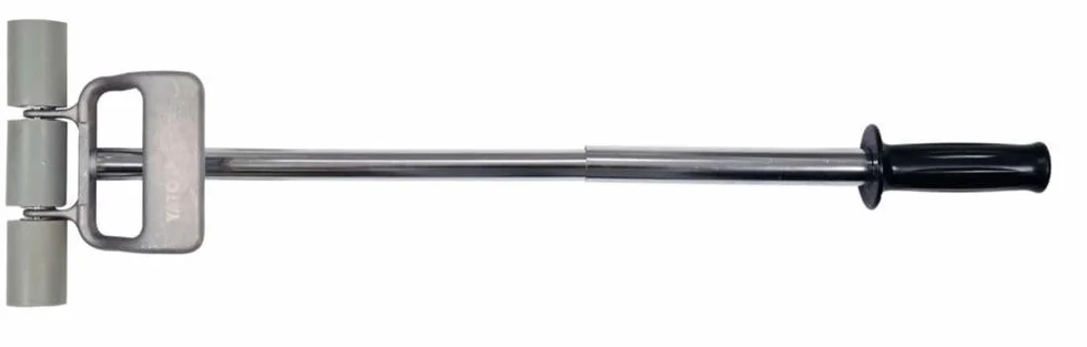 Andrückrolle Teleskop Walze Nahtroller Andruckwalze Andruckrolle Eckroller Stahlgriff 190mm