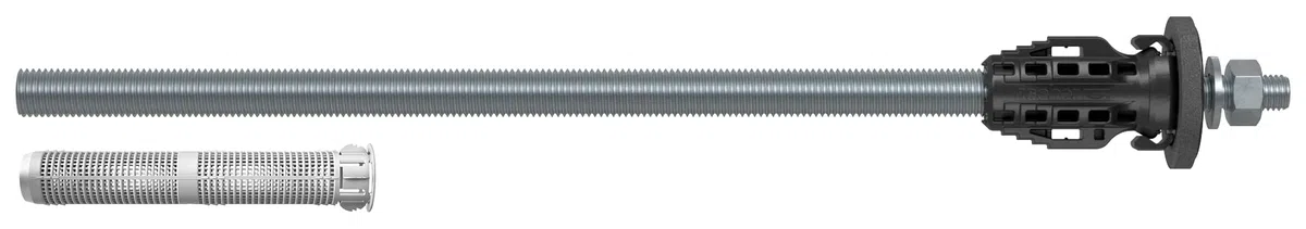 fischer Abstandsmontagesystem TherMax II 16/250 M12 für WDVS, zur Befestigung hoher Lasten in Wärmedämmverbundsystemen, schlagregendicht, mit Anti-Kälte-Konus, 20 Stück