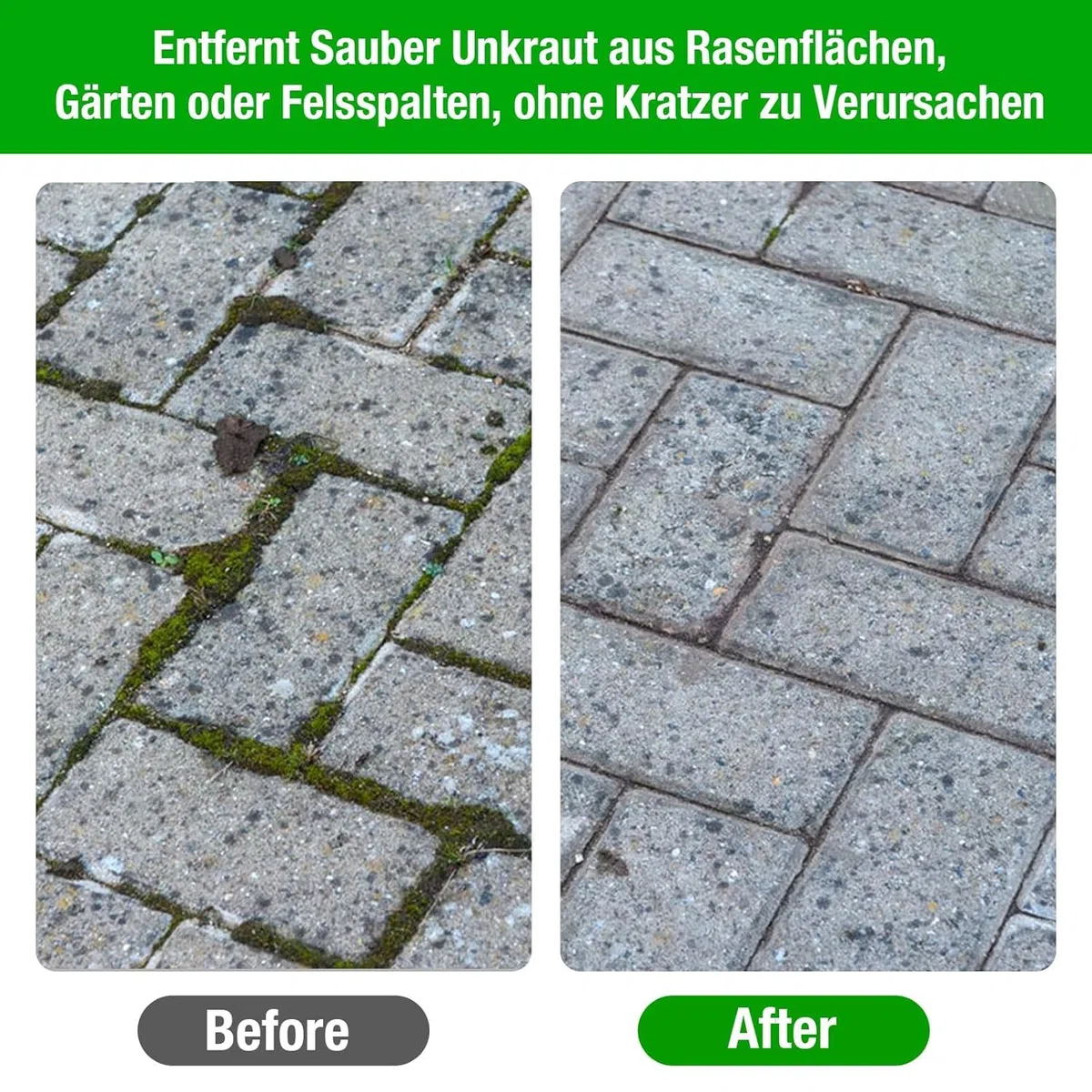 Fugenbürste 6er Set, Kompatibel mit Gloria Multibrush und Anderen Drahtbürsten, 11.5cm Durchmesser - Hochwertige Messingbürste, Garten Weedbrush Zubehör zur Entfernung von Unkraut Moos Steinen