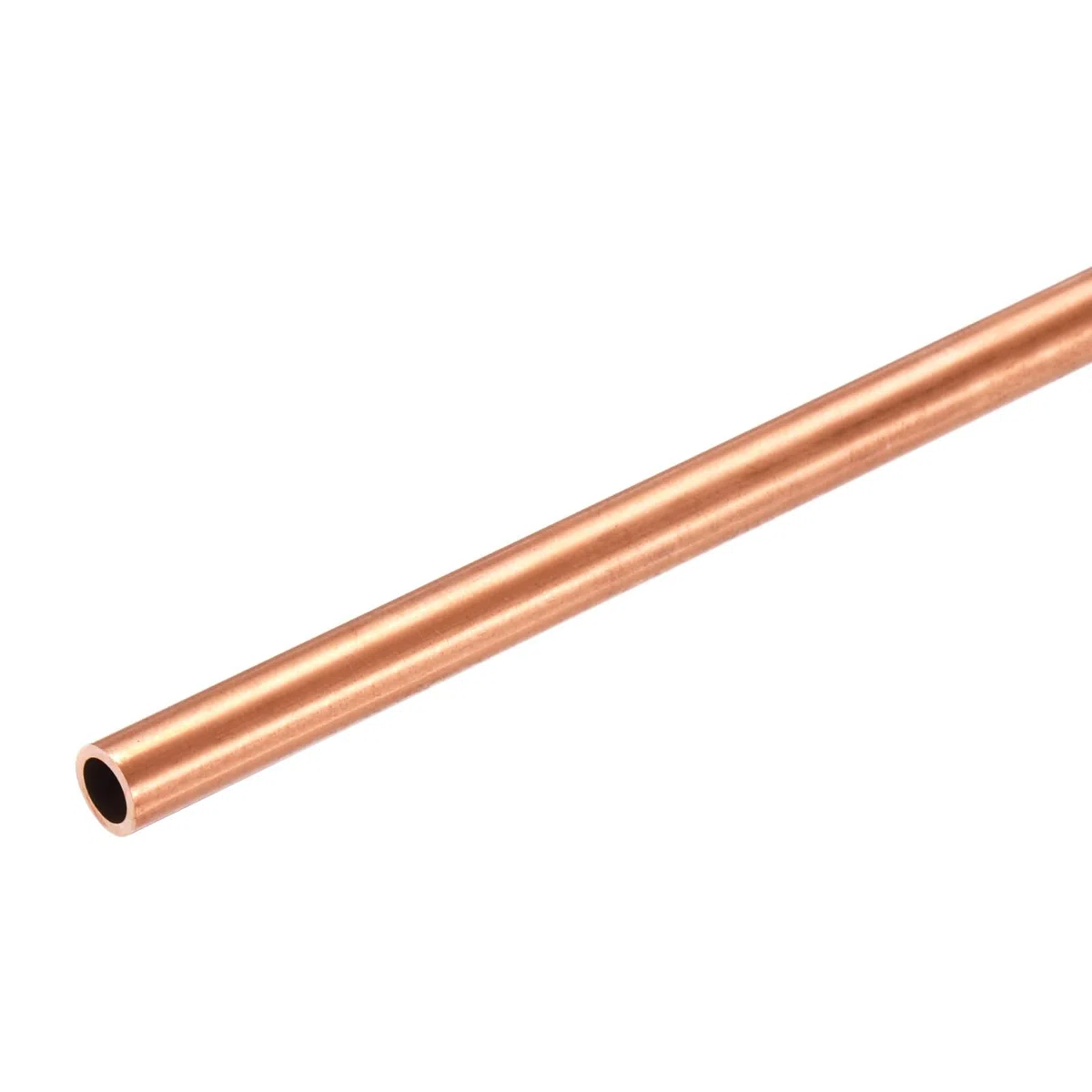sourcing map Kupfer-Rundrohr, 8 mm Außendurchmesser x 1 mm Wandstärke x 410 mm Länge, reines Kupferrohr, nahtloses Metall, gerades Rohr für Heimwerker, Handwerk, Industrie, Bau