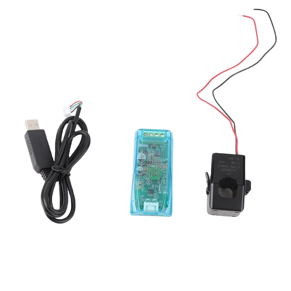 Kommunikationsmodul, Spannung, Strom, Leistungsfrequenz, Energiemonitor, Kommunikationsmodul Pzem-004t mit PC-Gehäuse, Software, gegenseitige Induktivität (100 A + CT)