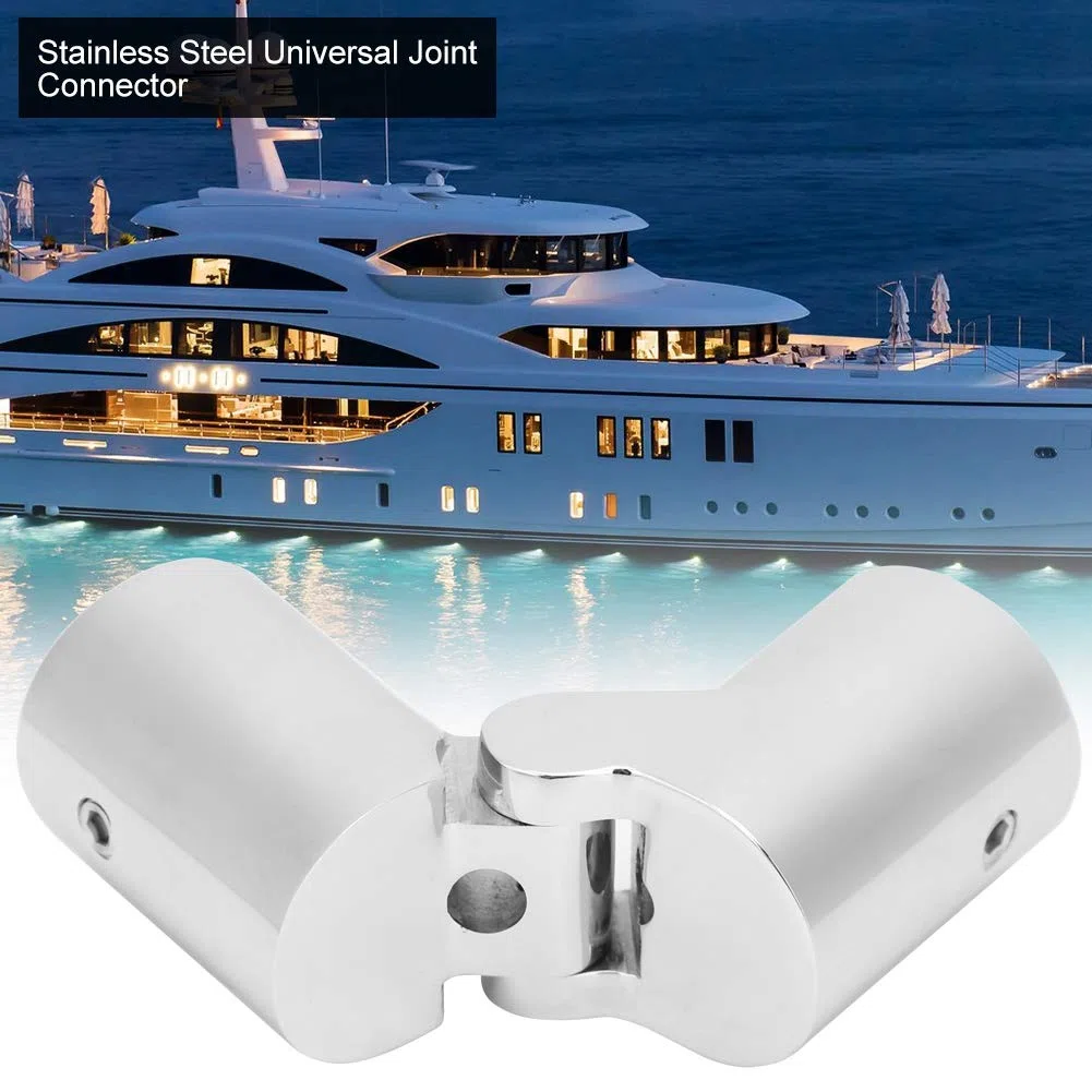 Universal-Gelenkverbinder, Edelstahl-Gimbal, 22 Mm Gelenk-Stahlkupplungen, Schiebekappenhülse, Sonnenschutz-Bootsverbinder Für Marine
