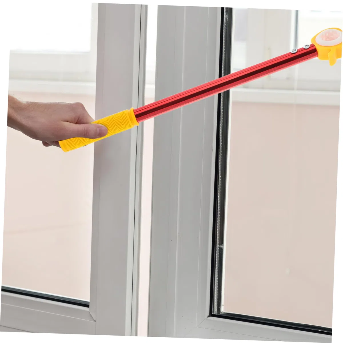 Cabilock Fensterzugstange Aus Aluminium Für Hohe Fenster Mit Zugfunktion Verlängerte Jalousienstange Für Schlafzimmer Wohnzimmer Und Küchendachfenster Stabiler Fensteröffner Für Zuhause Und Schule