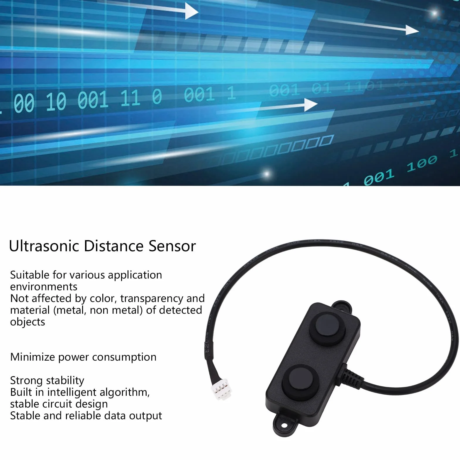 Ultraschall-Abstandssensor DC 3, 3 V Bis 5 V Wasserdichter Ultraschallsensor Parkplatzbelegung Fahrzeugdetektor UART Automatisch 3 Bis 450 Cm