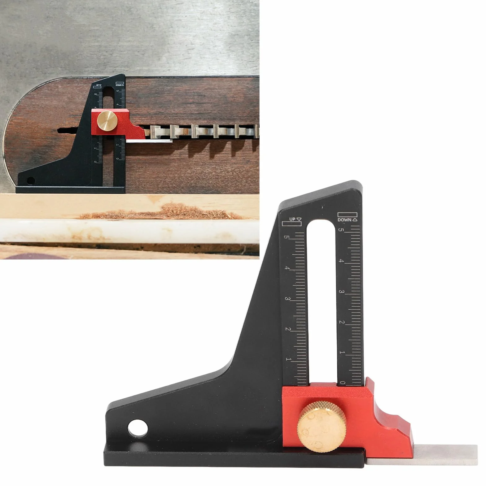 Höhenmesser, Höhenöffnung, Messschieber, Tragbares Höhenstadiometer, Aluminiumlegierung, Holzbearbeitung, Sägetisch, Höhenmesser, Tiefenmesslineal