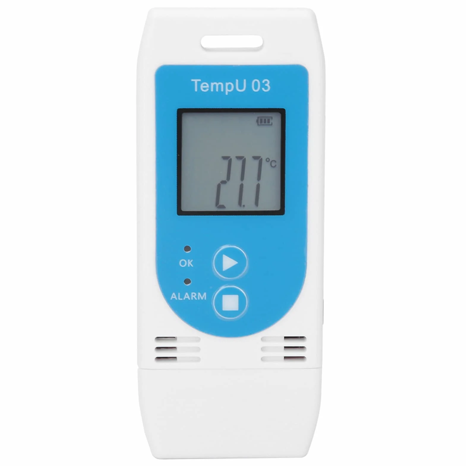 Datenlogger für Temperatur und Luftfeuchtigkeit, USB-Modell 32000 Punkte mit LCD-Anzeige, PDF-Bericht/CSV-Datei