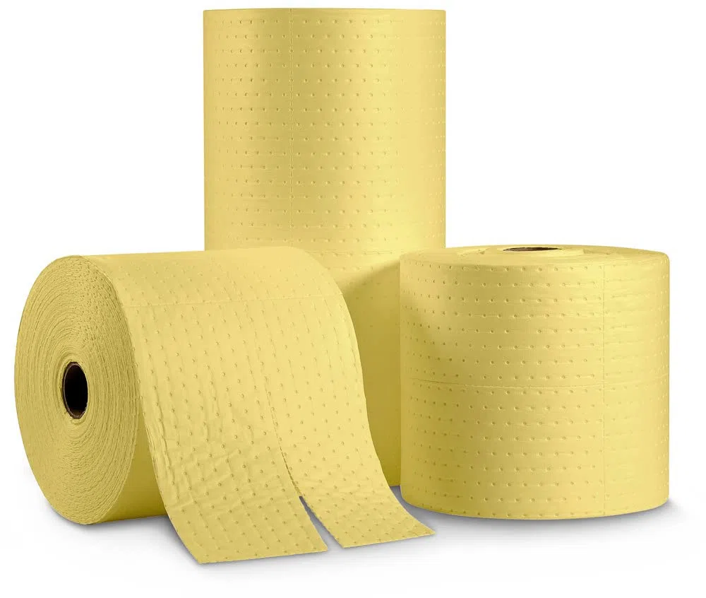DENSORB Chemikalienbindemittel Vlies Rolle, Ölbindemittel, Economy Triple, light, 3-lagig, 76 cm x 45 m, 1 Stück