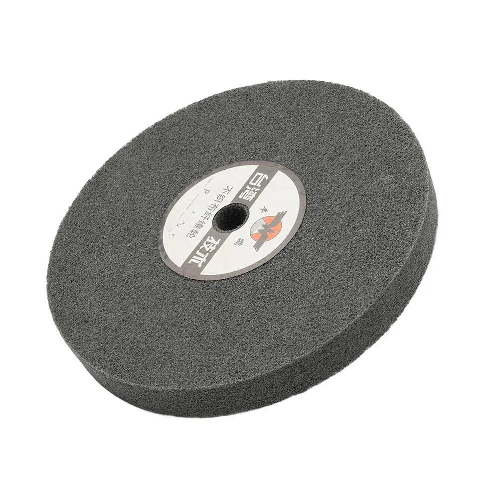 YFUK 1 stück 200x25x16mm Faser Polieren Nylon Rad Polieren Schleifen Pad Entgraten Schleif Scheibe 7P Grau