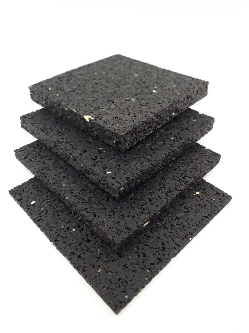 Terrassenpad 100 Stück Gummiunterlage 100x100x10 mm