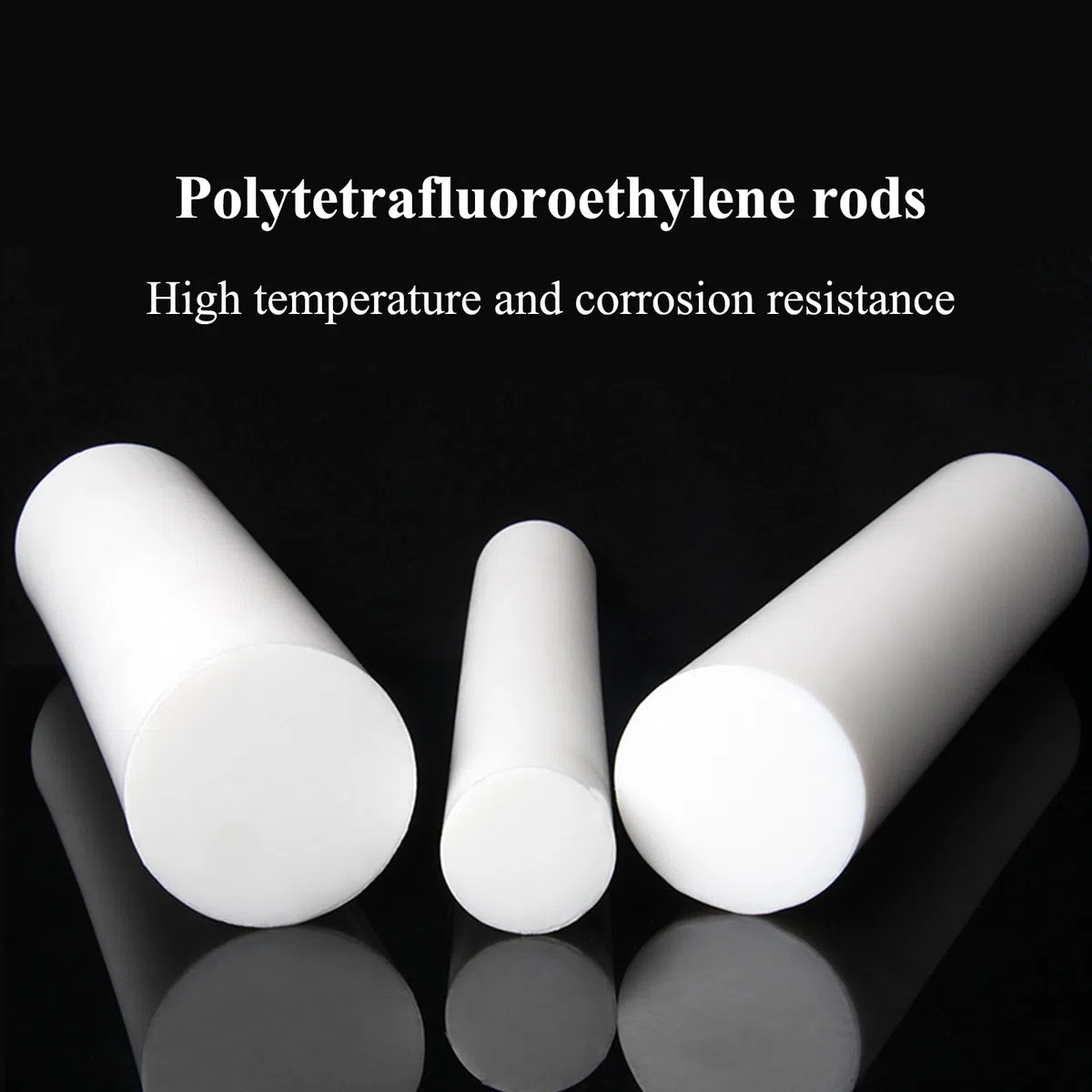 PTFE-Vollrundstab, PTFE-Stab 500 mm, 6–8 mm Durchmesser(8mm)