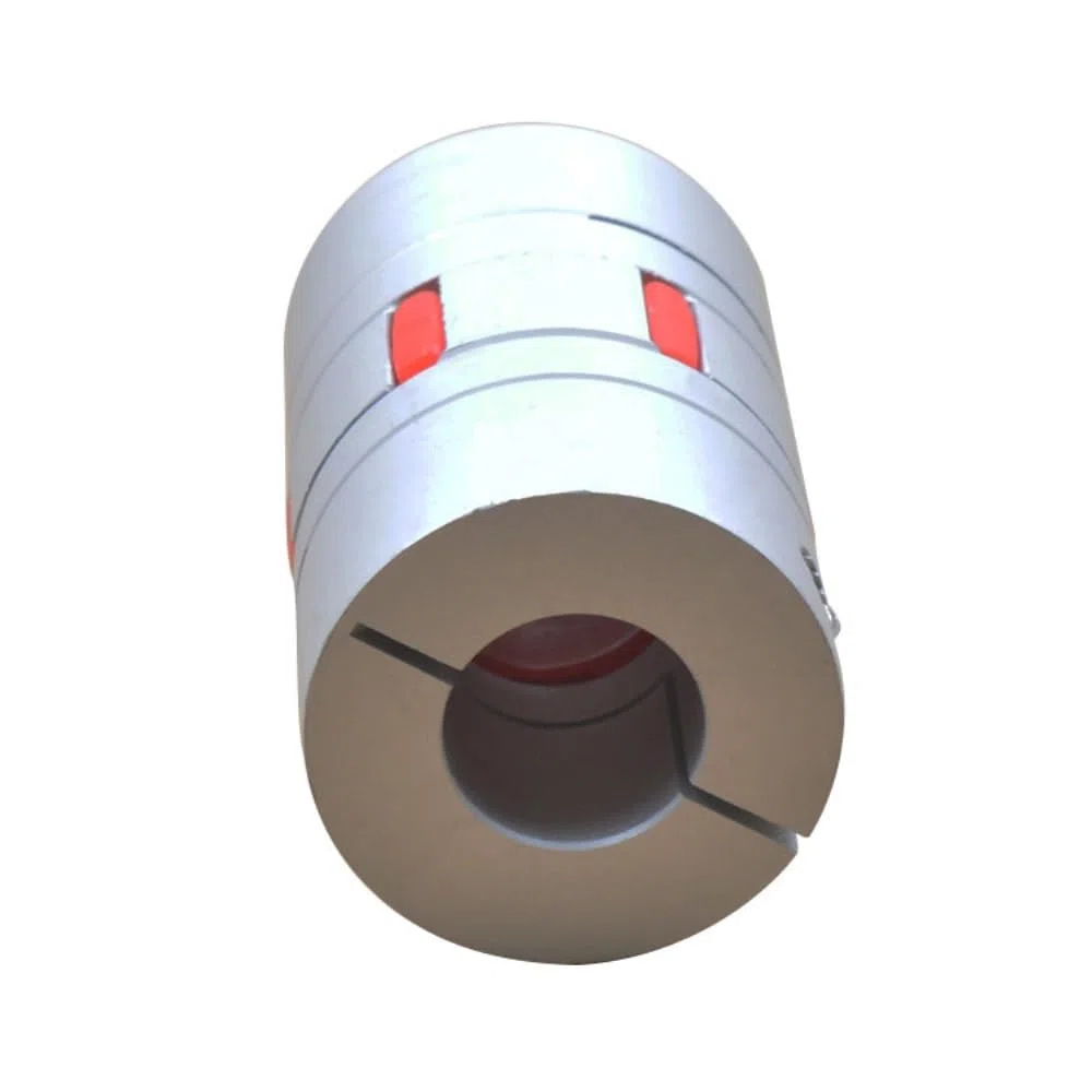 Flexibler Verbinder 1 Stück CNC-Aluminiumlegierung D40 L65 Wellenkupplungsbacke Flexible Pflaumenkupplung Spinnenkupplung Innenloch 10 mm bis 20 mm Klemmverlängerung(14mm to 24mm)