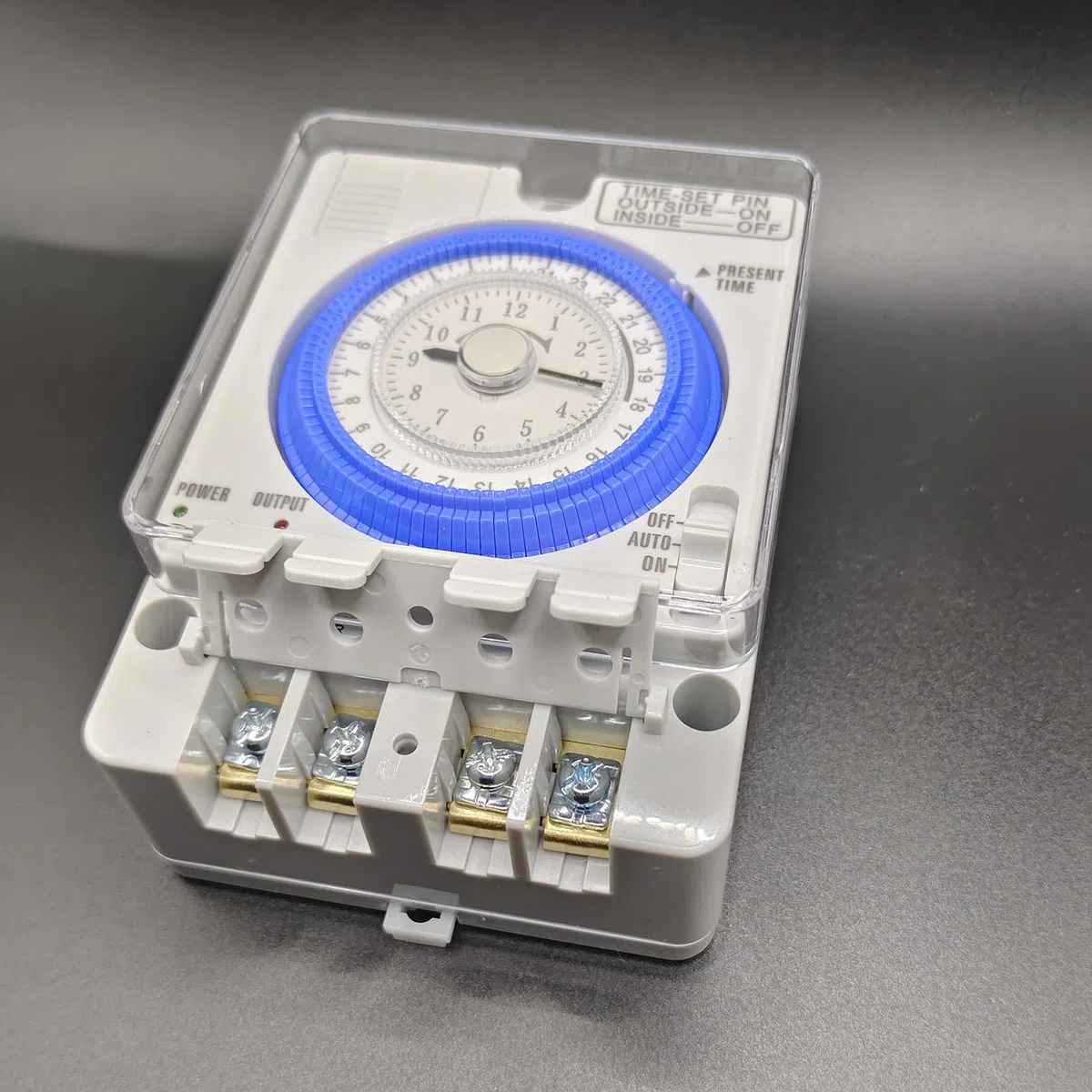 Garneck Mechanische Zeitschaltuhr 12 V mit Präzisem Mechanischem Timer Energiesparend und Leicht zu Reinigen für Küche und Zuhause im Einfachen Design Auspc