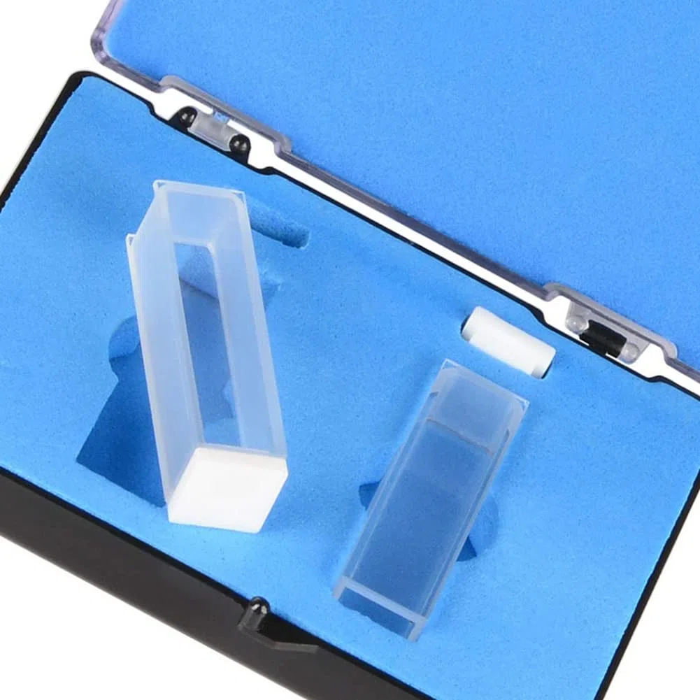 Quarz KüVette, Spektralphotometer KüVetten 10 mm Pfad Länge, 45 mm HöHe, 3,5 Ml Kapazität - 4 Stücke