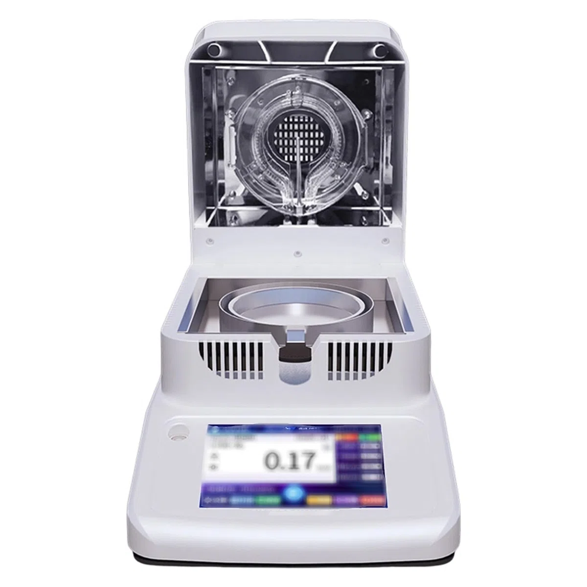 Digitaler Feuchtebestimmer, Halogen-Feuchtebestimmer, Hohe Genauigkeit 0,001 G, hocheffiziente Halogenlampenheizung, für Gummi/Tee/Getreide/Lebensmittel Accuracy0.005g