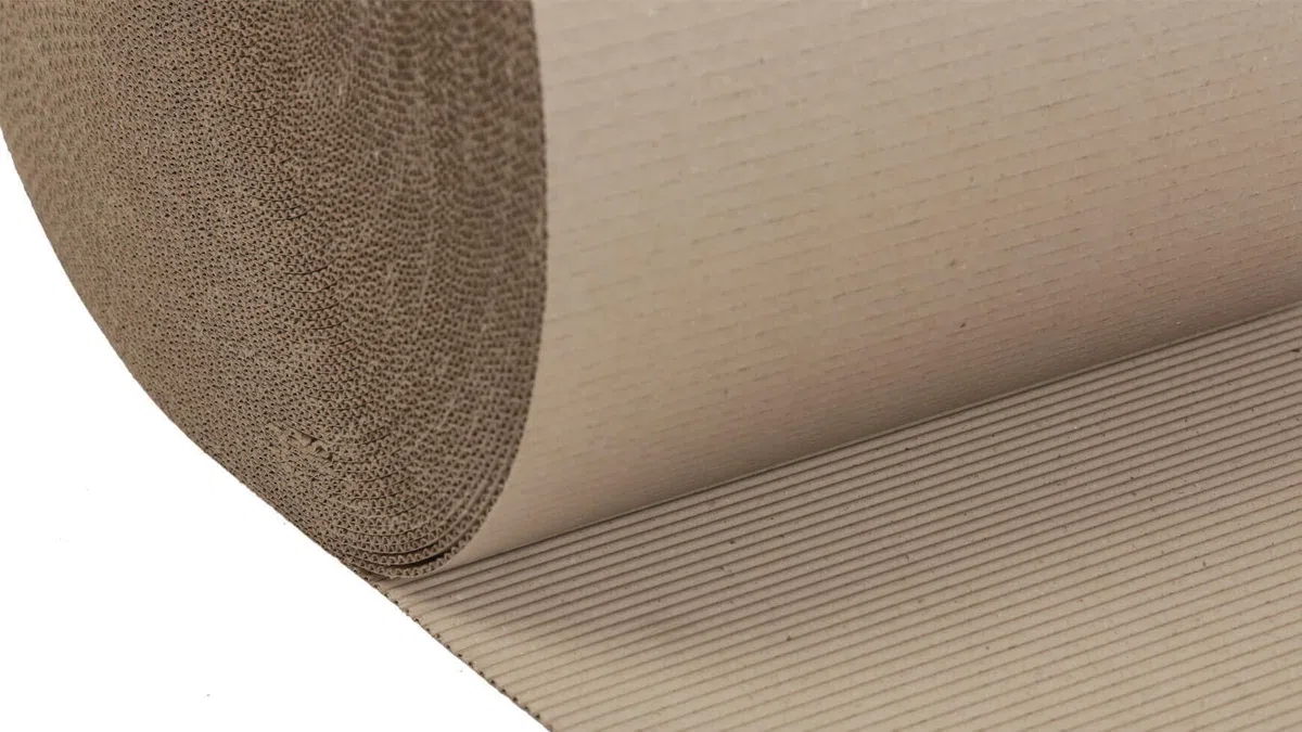 2x Rollenwellpappe Wellpapprolle 20cm 70lfm Braun C-Welle Wellpappe Verpackungsmaterial für sicheren Versand & Lagerung