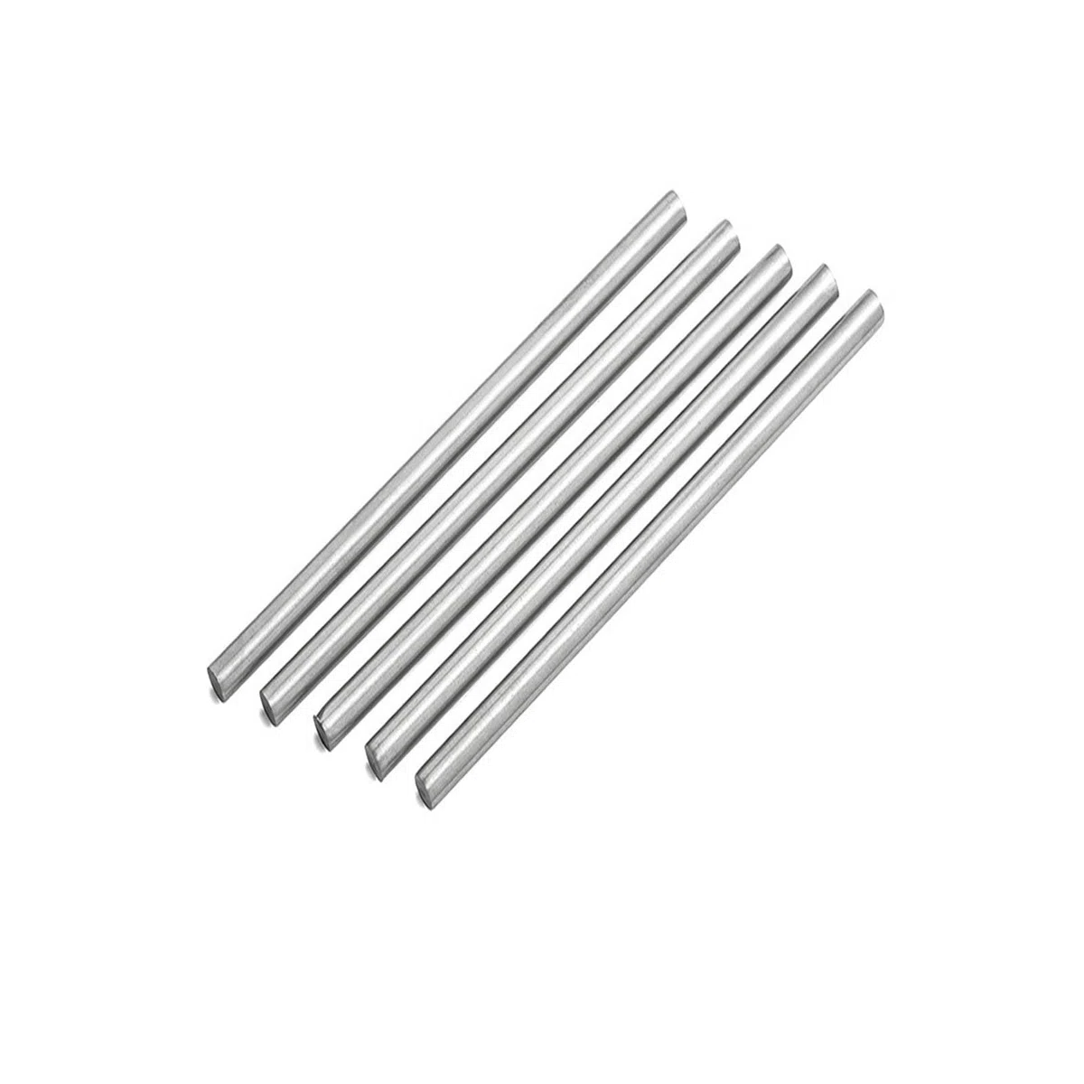 10 Stück Edelstahlstäbe, Edelstahl Rundstäbe 4mm x 500mm, 304 Metallstäbe Stabstahl für DIY Handwerk Modellauto Flugzeug