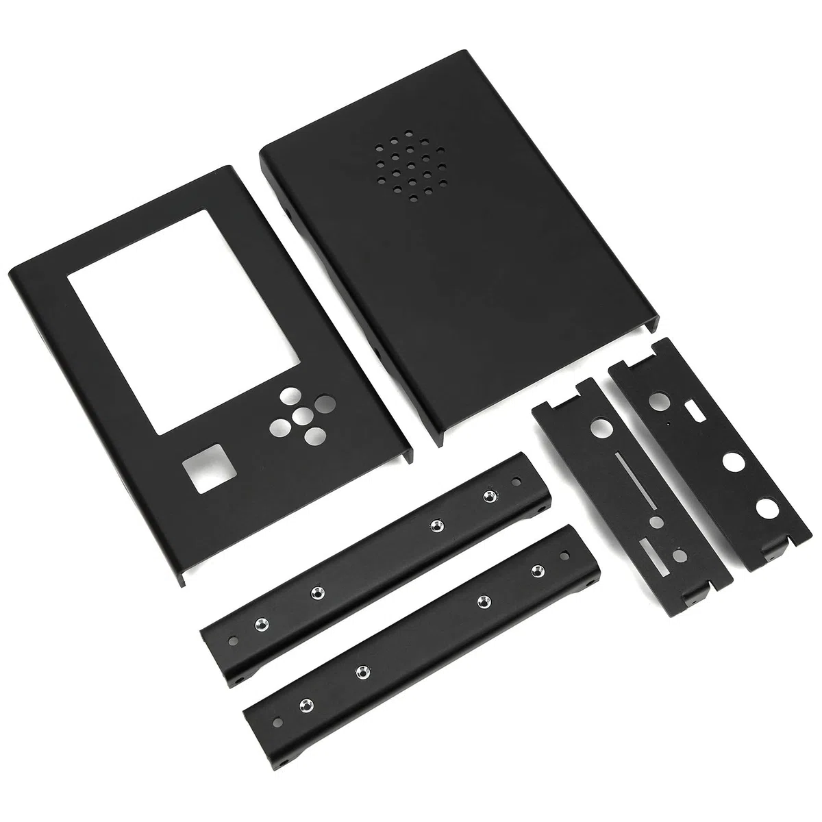 Portapack H2-Gehäuse, Hackrf One Portapack H2-Gehäuse, Projektboxen für Elektronik, Aluminiumlegierungsgehäuse, Aluminiumgehäuse, Projektbox, schwarzes Metallgehäuse für