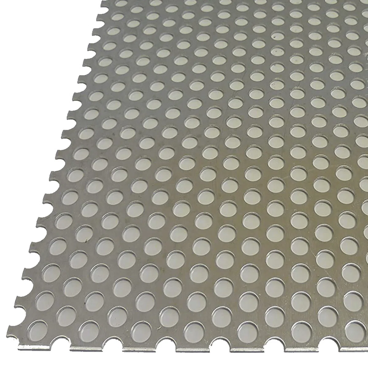 B&T Metall Aluminium Lochblech 1,5 mm stark Rundlochung Ø 6 mm versetzt RV 6-9 Größe 500 x 500 mm (50 x 50 cm)
