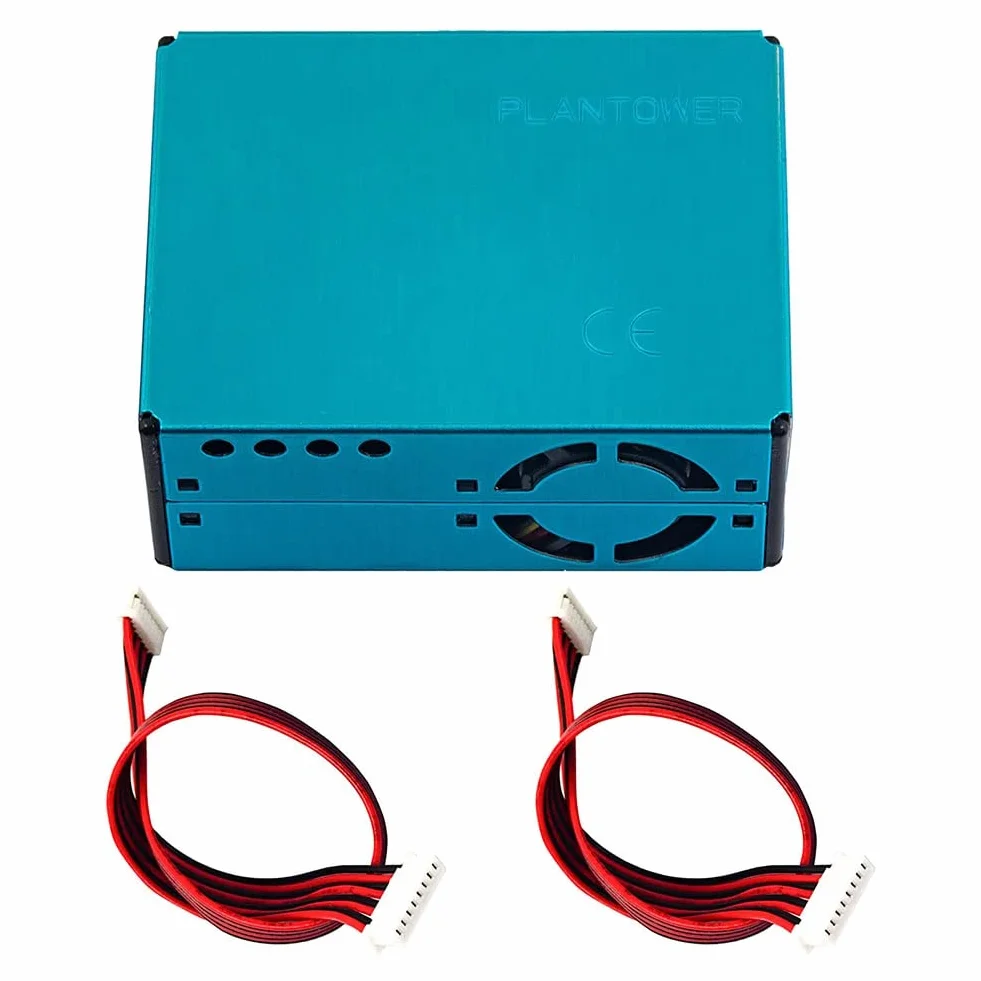 PMS5003 PM2.5 PM10 Qualitätserkennungssensor Digitaler Partikelkonzentrations-Sensor Staubsensor-Überwachungsmodul Neues Metall