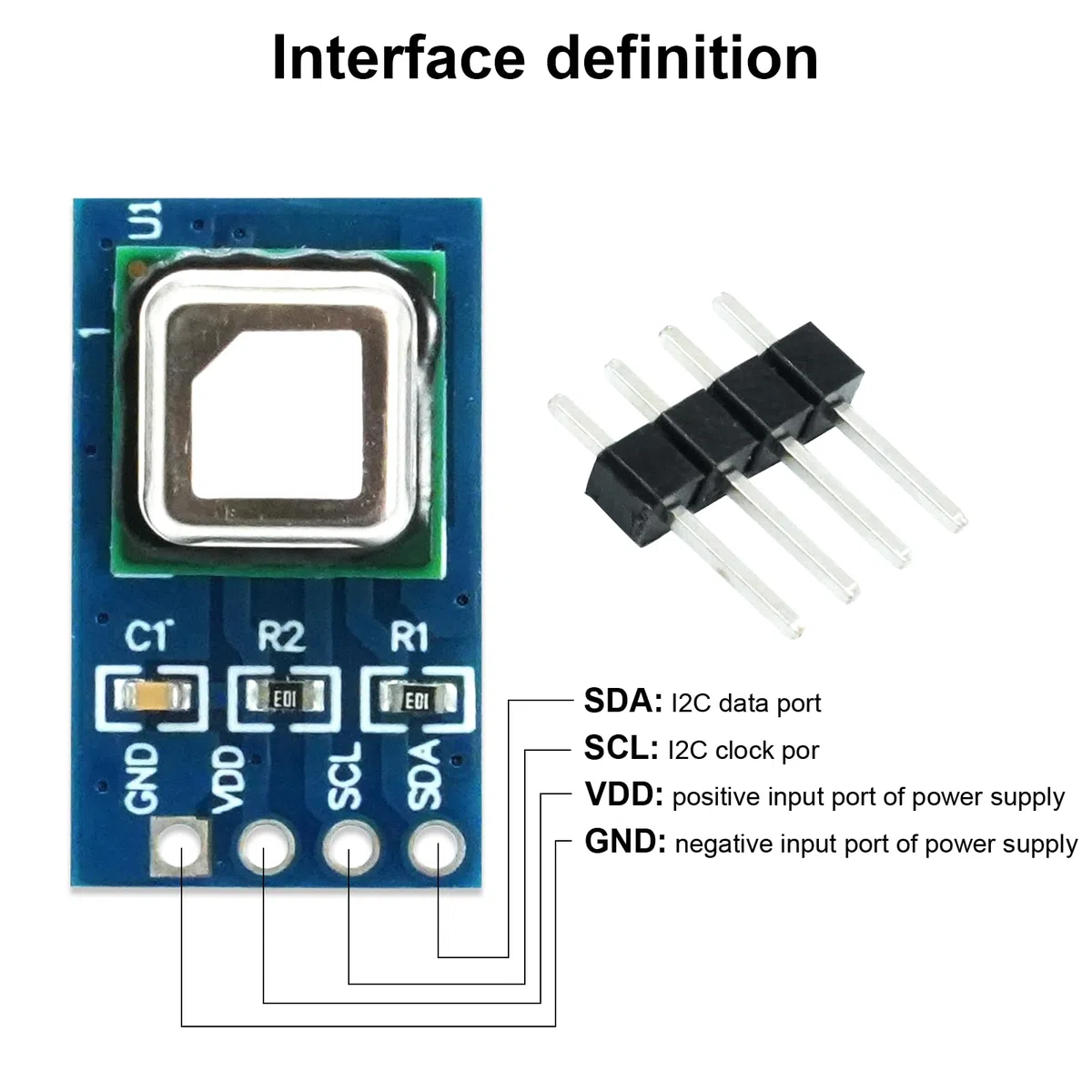 SCD41 SCD41 Gassensormodul Erkennt CO2,Kohlendioxid,QIQIAZI SCD41-Gas Sensor Module, Temperatur und Feuchtigkeit in Einem Sensor mit I2C-Kommunikation