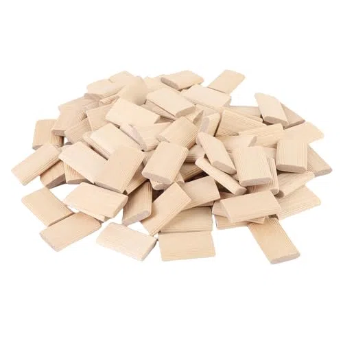 ViaGasaFamido 100 Pack 5x19x30mm Beechwood Lose TaNo Domino Lose Tenon Tischlerei für Möbelschrank