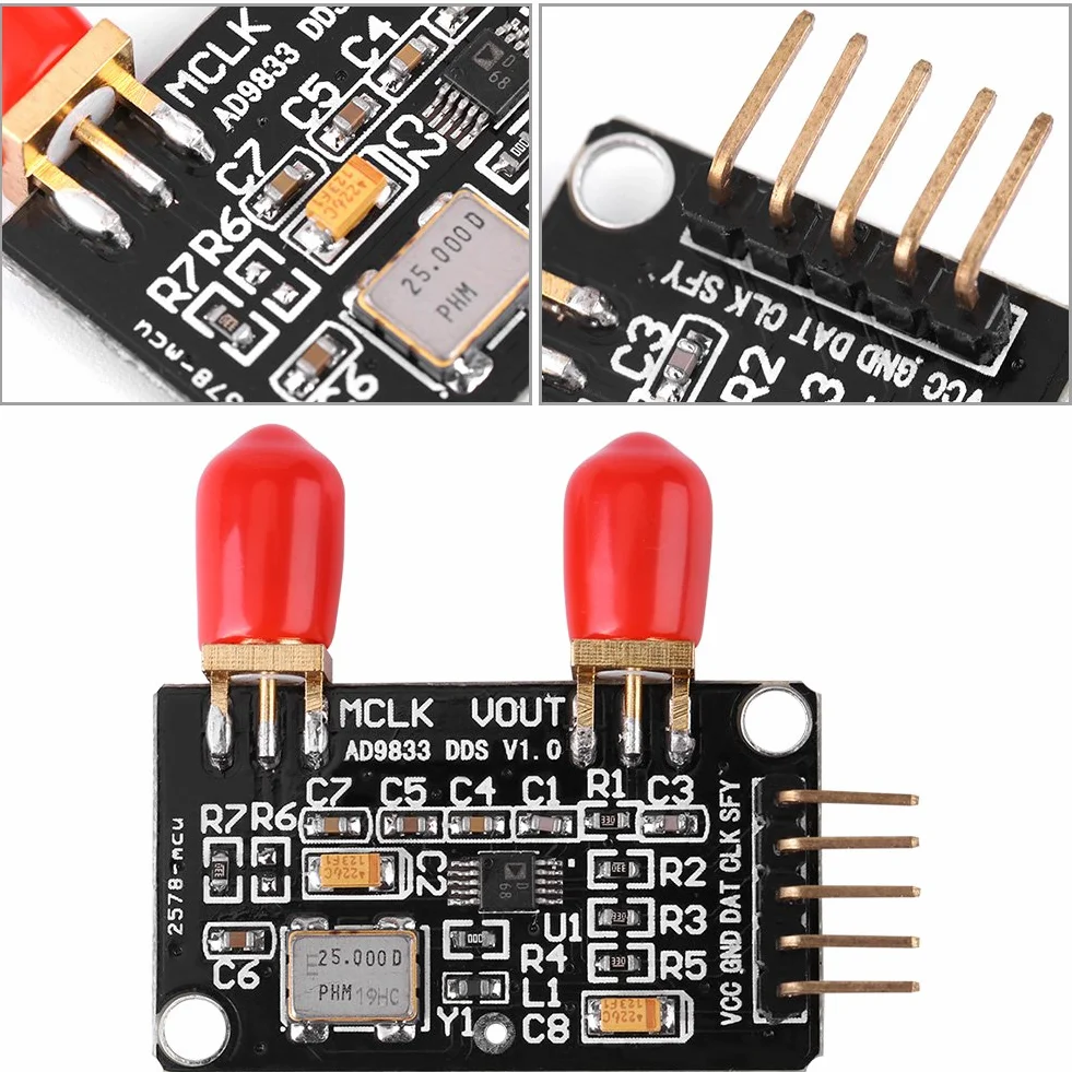 AD9833 DDS Signal Generator Modul 0 MHz bis 12,5 MHz Quadrat/Dreieck/Sinuswelle