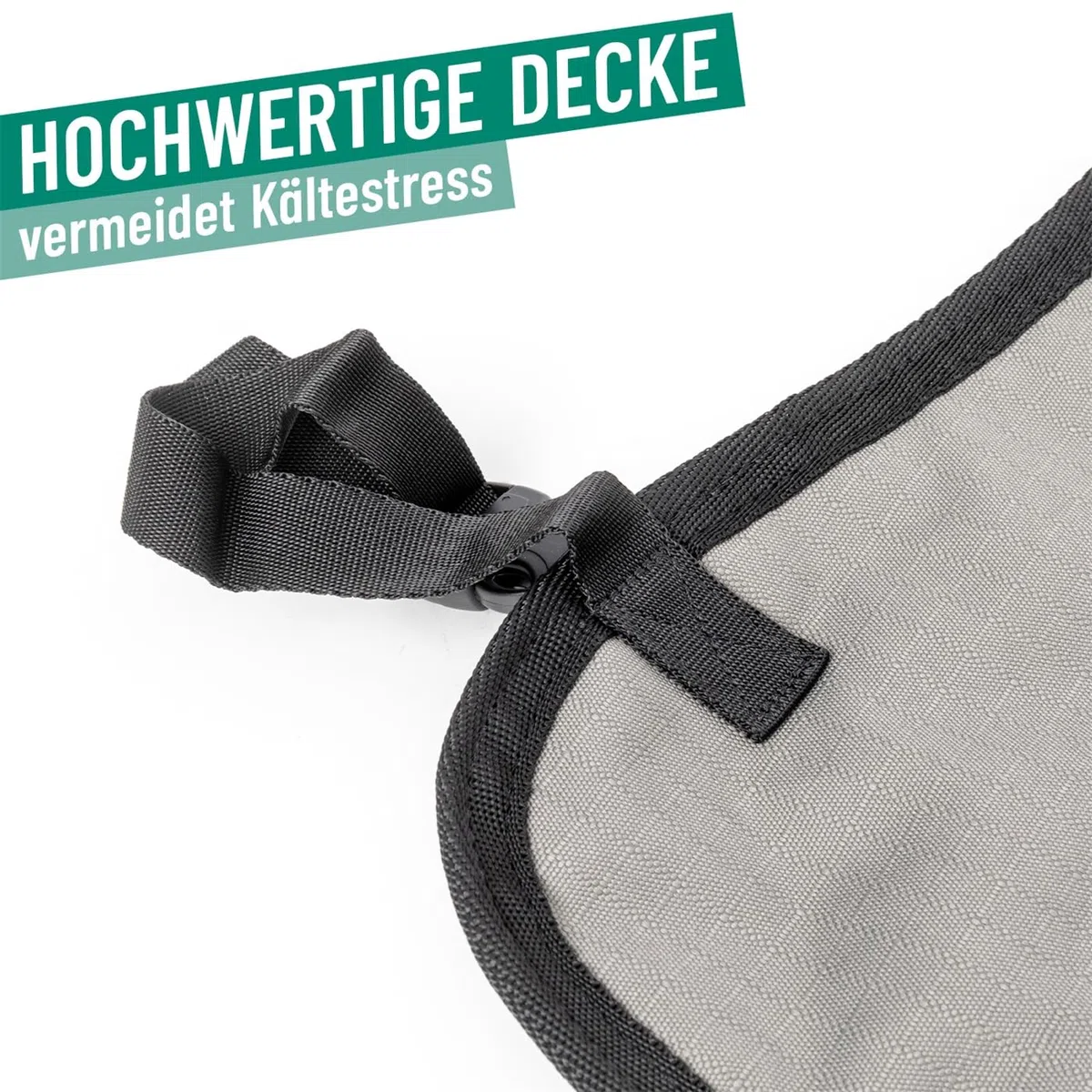 Göbel Kälberdecke 70cm, grau Thermodecke für Junge Kälber als Kälteschutz