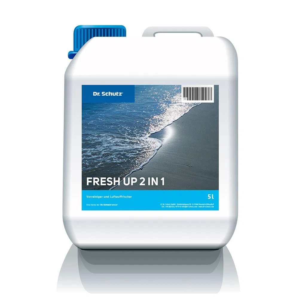 Dr. Schutz Fresh Up 2 in 1 5L | Geruchsentferner für Polster, Teppich & Auto | Geruchsneutralisierer, Geruchsabsorber von Rauch, Schweiß, Urin