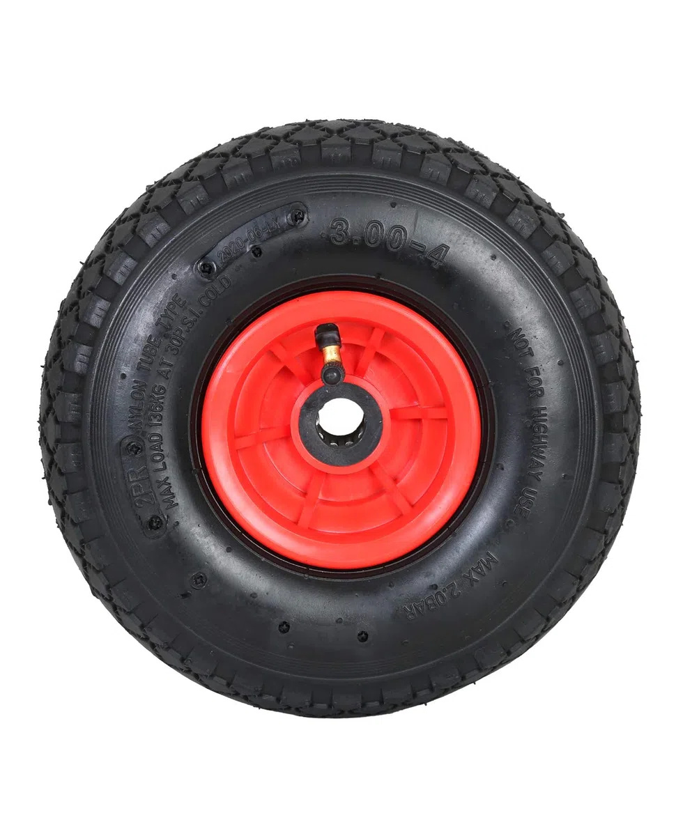 FROSAL Sackkarrenrad Nabe 20mm/60mm Rad Bollerwagen | Ersatzrad Reifen Sackkarre | Ersatzreifen | Luftreifen Rollenlager Kugellager | (2 Stück)