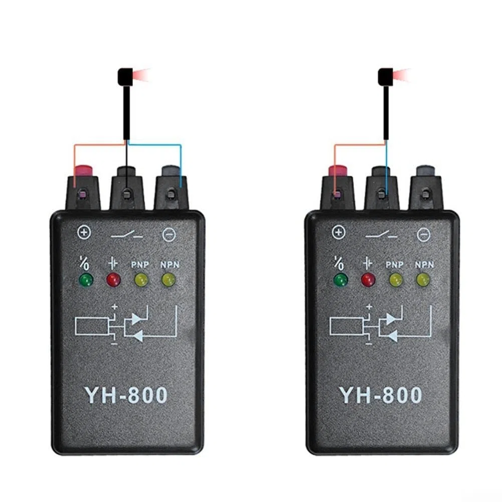 Lichtschrankentester, YH-800 Sensor Tester Für Photoelektrische Schalter, Näherungsschalter Und Magnetische Sensoren, Schwarz
