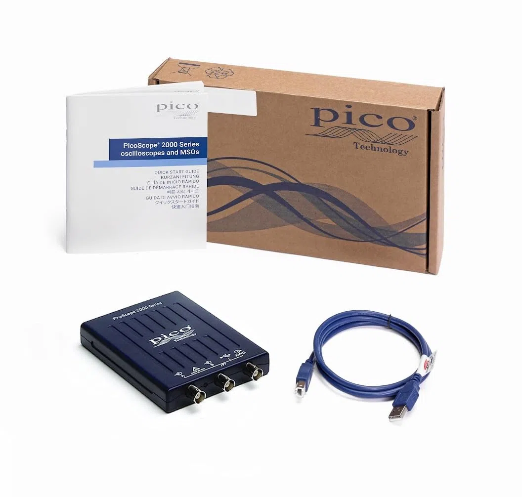 Digitales Oszilloskop 2 Kanal PicoScope 2204A-D2 Tragbares professionelles Oszilloskop-Kit mit 2 Kanälen und PS7 Software
