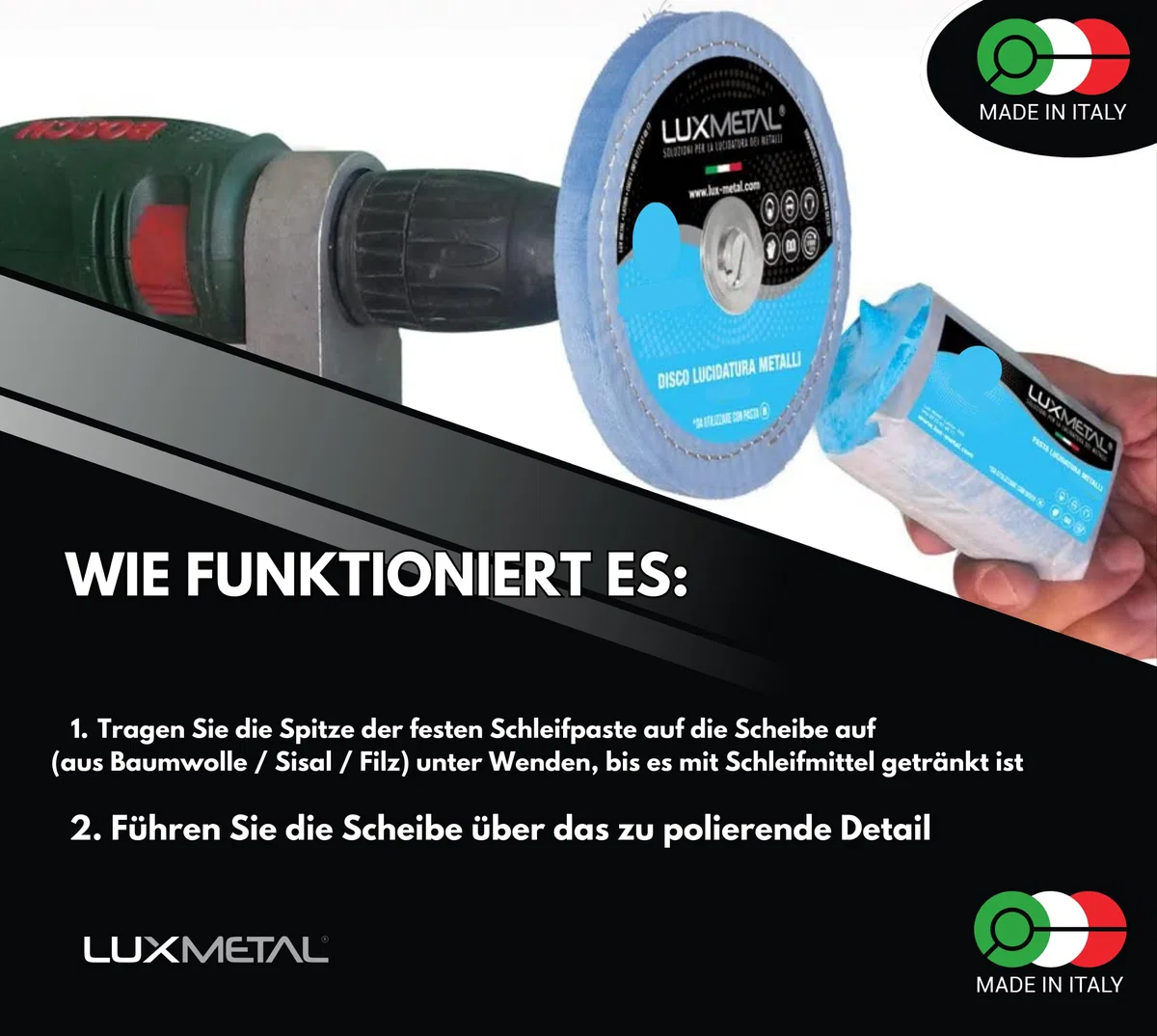 3 Polierpaste 350 g (FL-C-J) Ultrafein Fein Mittel Schleifpaste Für spiegelnden Glanz Auf Edelstahl, Aluminium Messing Chrom Holz Marmor und Weitere Metall, Perfekt Zum Polieren von Messern