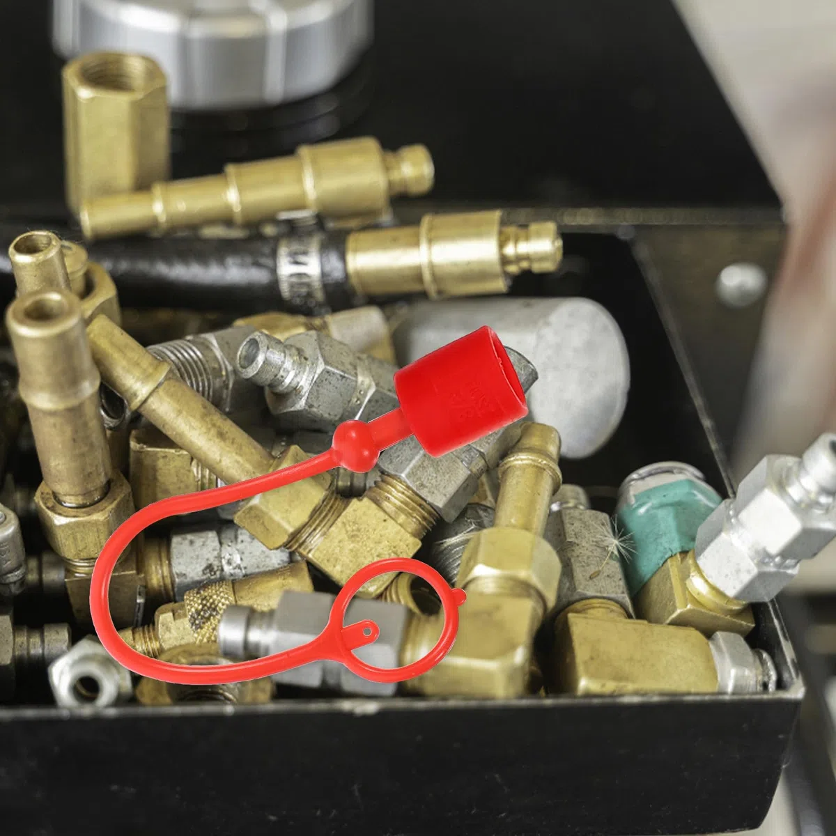 CLISPEED 8 Stück Hydraulische Gelenkkappen Kupplungs Staubabdeckungen Hydraulische Teile Kupplung Staubstecker Kupplungskappe Kappen