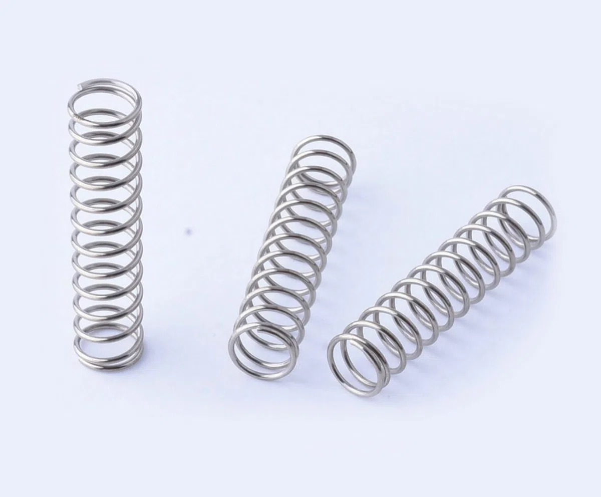 Druckfeder, Edelstahl, 1 mm x 5 mm x 60 mm, 1 mm Draht Durchmesser, 5 mm OD, 60 mm freie Länge, 10 Stück